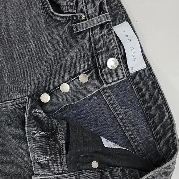 IRO Lep Patchwork Distressed Mid-Rise Slim-Leg Jeans - Picture 7 of 10